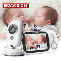 VB603 Video-Babyphone 2,4G Wireless mit 3,2 Zoll LCD 2-Wege-Audio-Talk Nachtsicht-Überwachungskamera Babysitter