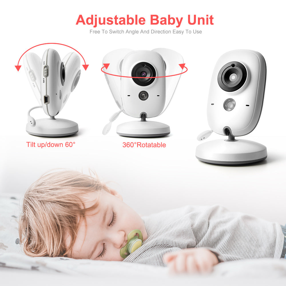 VB603 moniteur vidéo bébé 2.4G sans fil avec 3.2 pouces LCD 2 voies Audio parler Vision nocturne Surveillance caméra de sécurité Babysitter