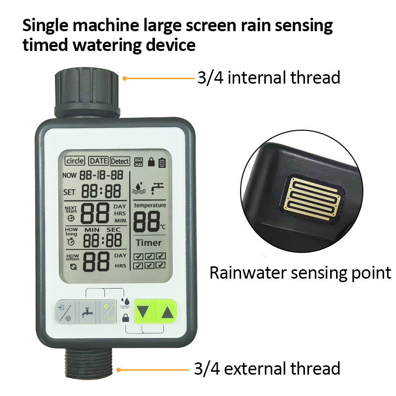 Professional Rainwater Sensing Garden Sprinkler Digital Irrigation Machine Intelligent Irrigation Spray Controller Water Timer