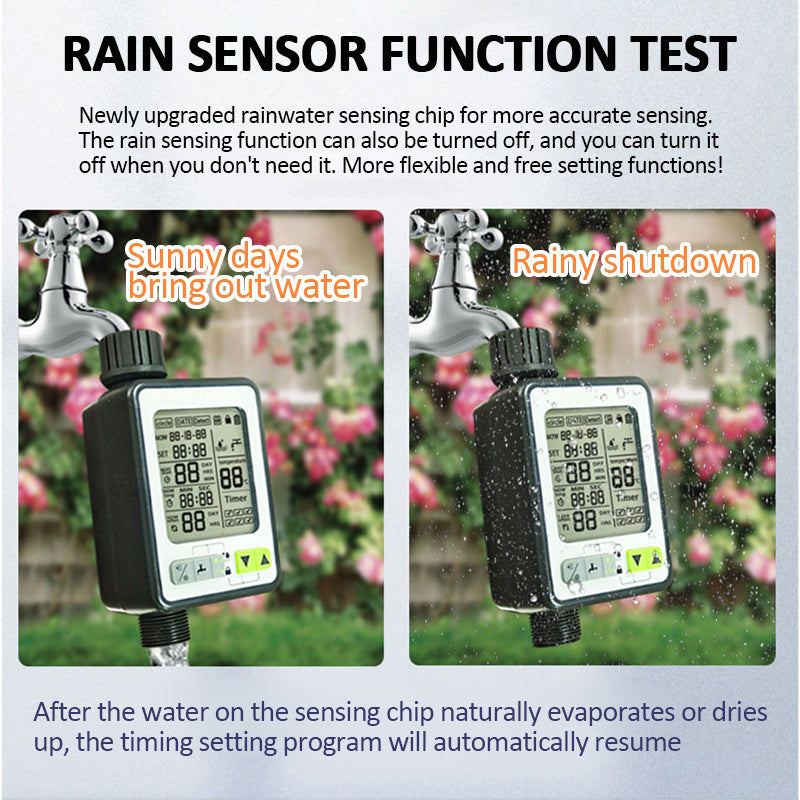 Professional Rainwater Sensing Garden Sprinkler Digital Irrigation Machine Intelligent Irrigation Spray Controller Water Timer