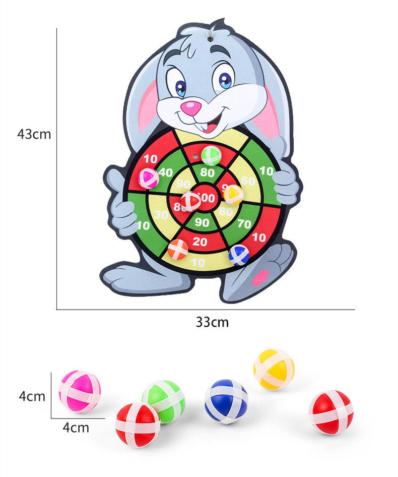 Jouets Montessori pour enfants de 2 à 4 ans, jeu de fléchettes avec animaux de dessin animé, balle collante, jouets éducatifs interactifs pour la famille, bébé