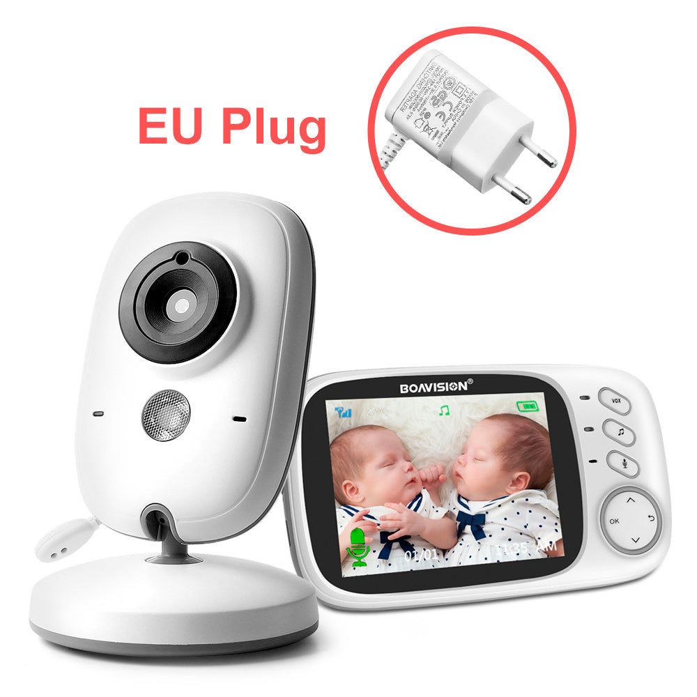 VB603 Video-Babyphone 2,4G Wireless mit 3,2 Zoll LCD 2-Wege-Audio-Talk Nachtsicht-Überwachungskamera Babysitter