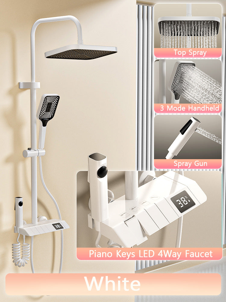 Piano Keys Shower System Set Bathroom Shower Set