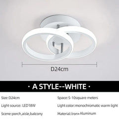 Modern LED Aisle Ceiling Lights Nodic Home Lighting Led Surface Mounted for Bedroom Living Room Corridor Light Balcony Lights