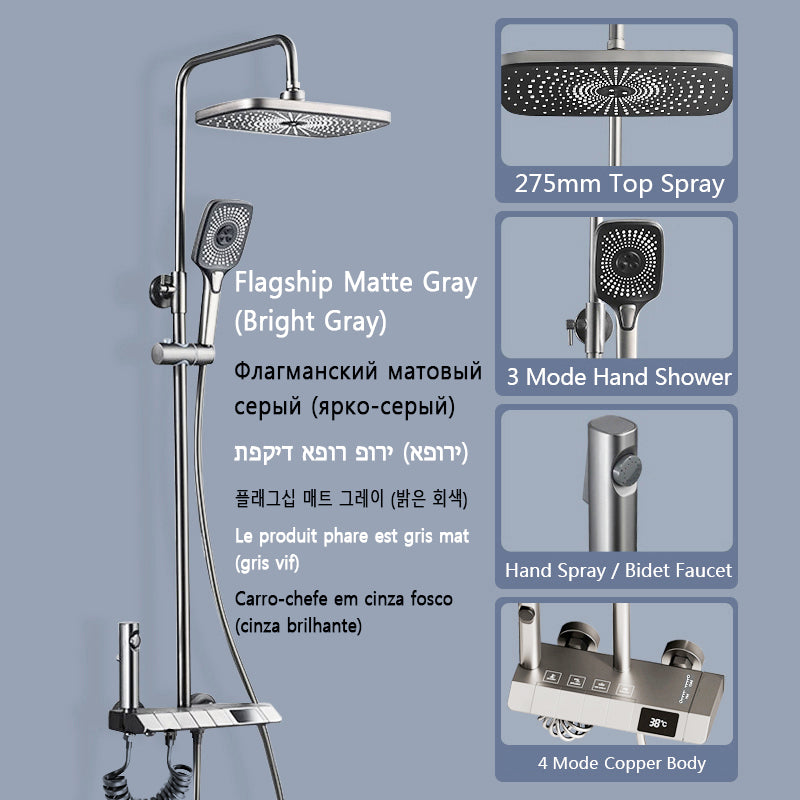 Klaviertasten-Duschsystem-Set Badezimmer-Duschset