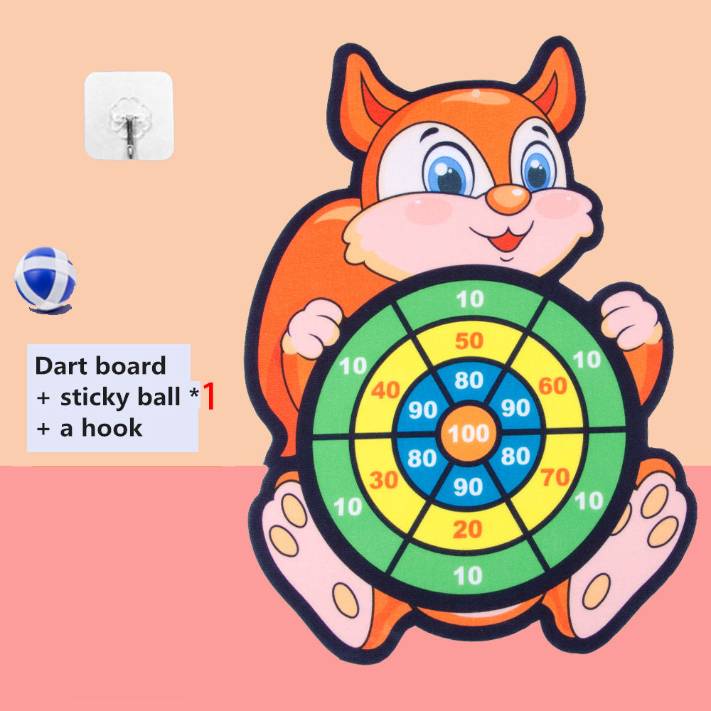 Kind Montessori Spielzeug für Kinder 2 zu 4 Jahre alt Cartoon Tier Dart Board Klebrige Ball Familie Interaktive Pädagogisches Spielzeug Baby