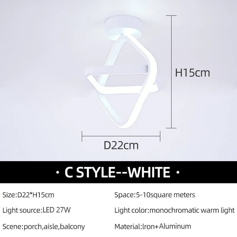 Moderne LED Gang Deckenleuchten Nodic Home Beleuchtung Led Oberfläche Montiert für Schlafzimmer Wohnzimmer Flur Licht Balkon Lichter