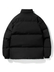 Manteau doudoune zippé doublé Teddy pour hommes 