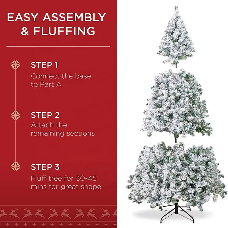 China Manufacturer Wholesale White Powder Snowing Decorative Christmas Tree