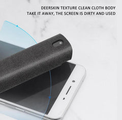 Kit de nettoyage d'écran d'ordinateur de téléphone 2 en 1, ensemble de chiffons en microfibre pour dépoussiérage d'écran