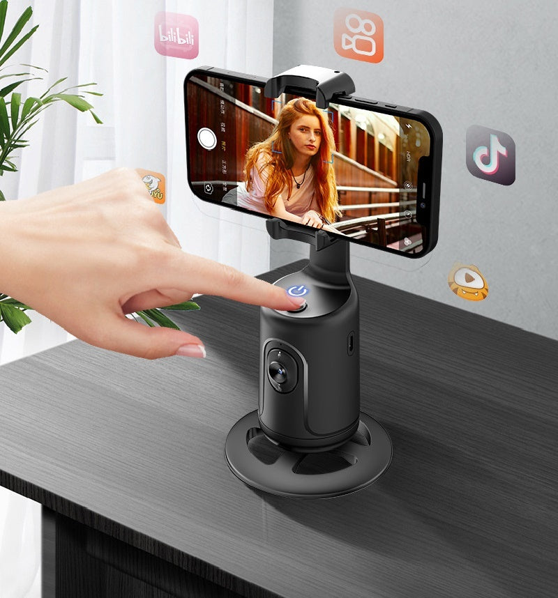 360 Auto Face Tracking Gimbal AI Smart Gimbal Gesichtsverfolgung Automatischer Telefonhalter für Smartphone-Video-Vlog-Live-Stabilisatorstativ