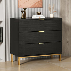 Hoschton 3 Wooden Drawer Dresser