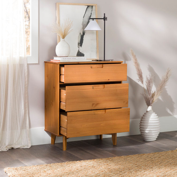 Helmick 3  Wooden Drawer Dresser