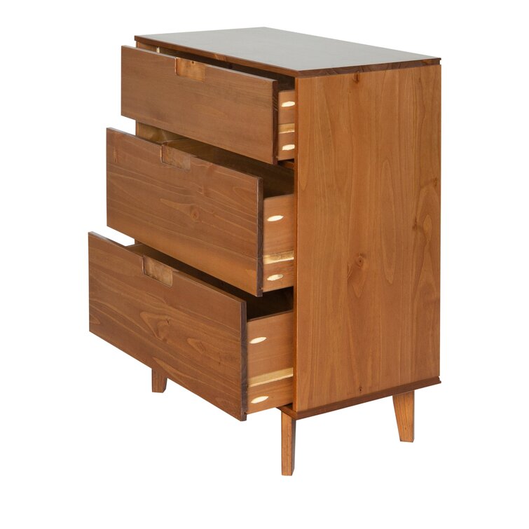 Commode à 3 tiroirs en bois Helmick