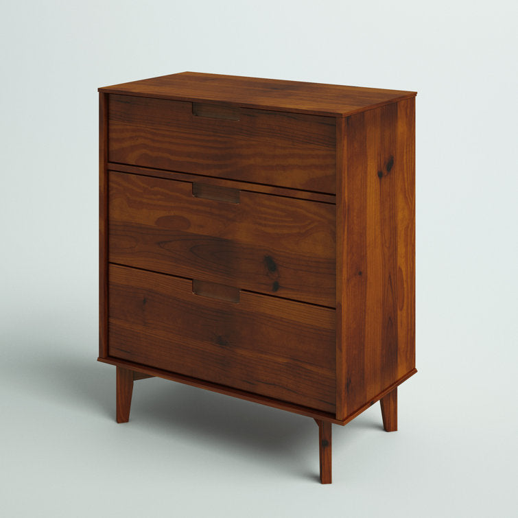 Commode à 3 tiroirs en bois Helmick