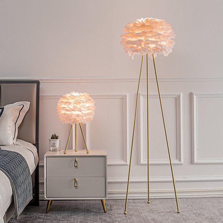 Marjorie 60'' Gold Tripod Floor Lamp