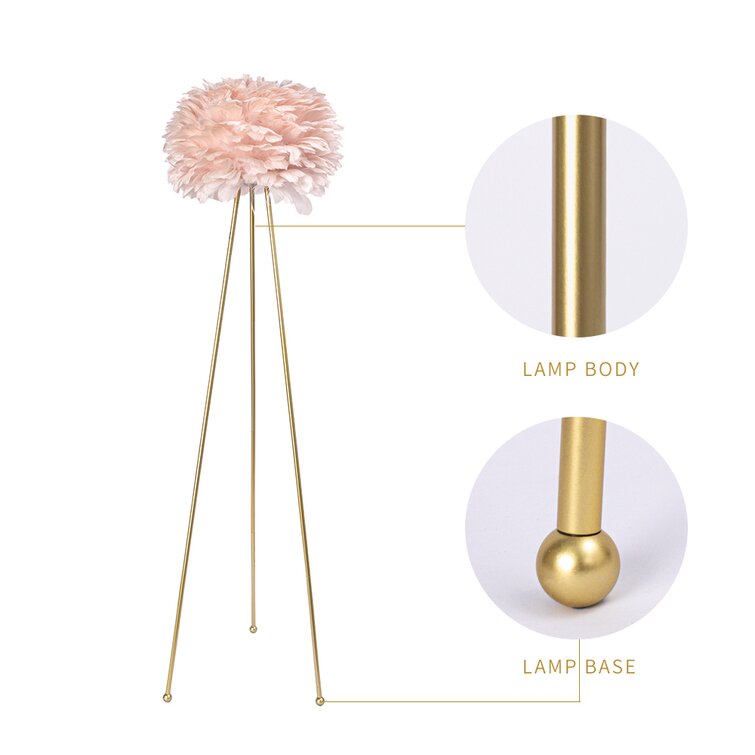 Marjorie 60'' Gold Tripod Floor Lamp