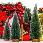 Hot Sales High Quality Small Mini Desktop Thin Tabletop Christmas Tree Lighted White For New Year