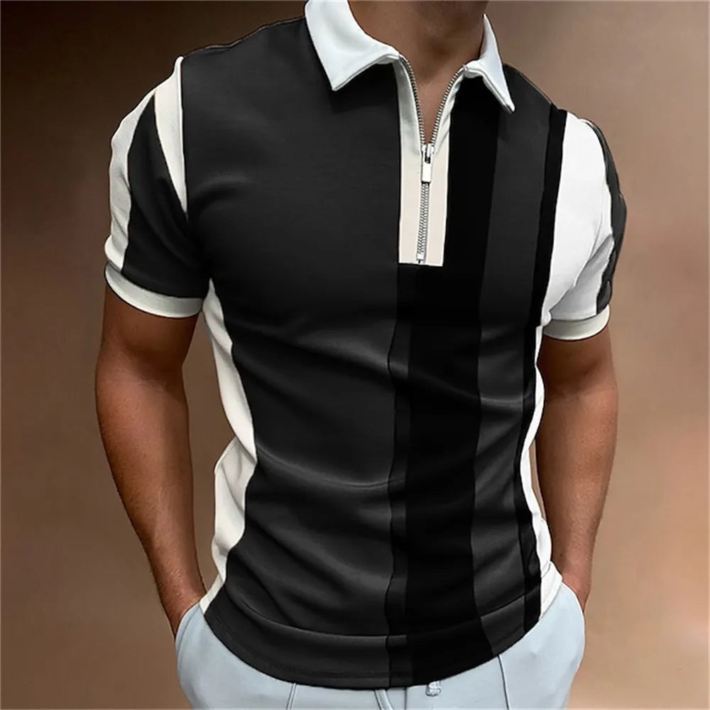 Men Stripes Polo Shirt