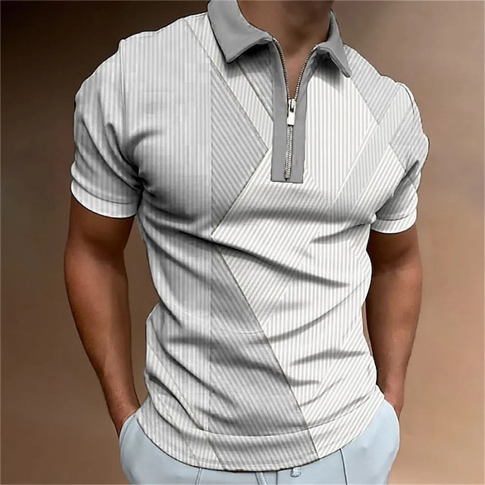 Men Stripes Polo Shirt