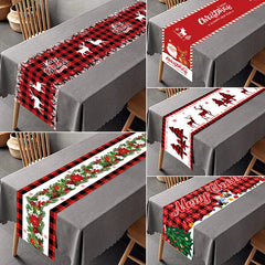 Christmas Table Runner Merry Christmas Decoration for Home Tablecloth Cover Xmas Ornament Navidad Noel Gifts New Year Party