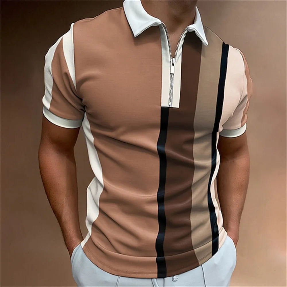 Men Stripes Polo Shirt