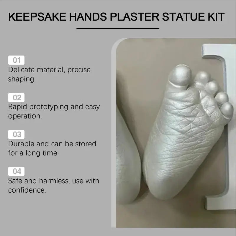 3D Handmade Hand Mold Casting Clone Powder D IY Kit Couples Hand Holding Statue Molding Crafts For Adult Child Family