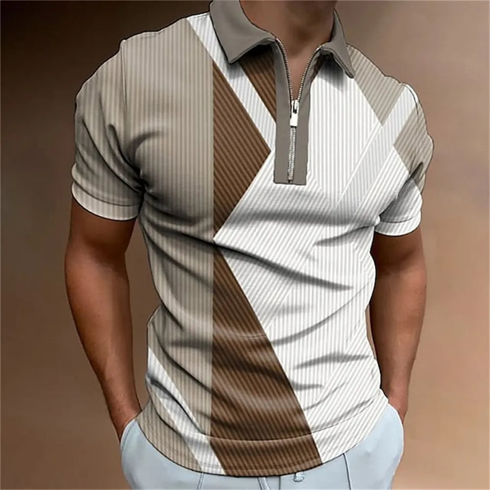 Men Stripes Polo Shirt