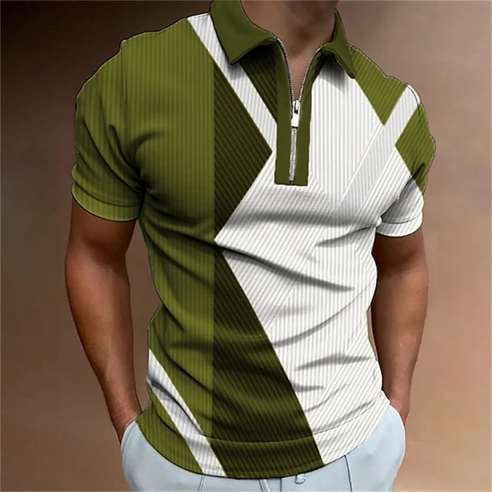 Men Stripes Polo Shirt