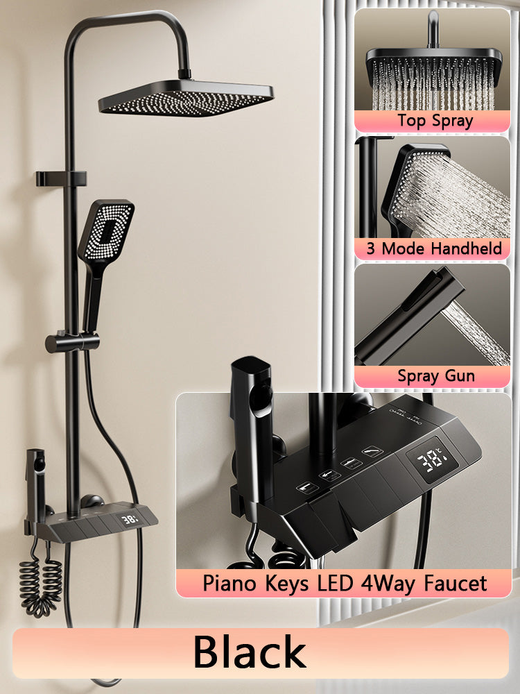 Piano Keys Shower System Set Bathroom Shower Set