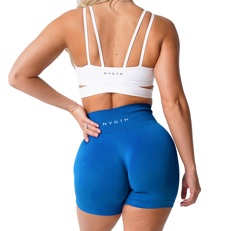 NVGTN Spandex Solide Nahtlose Shorts Frauen Weiche Workout Strumpfhosen Fitness Outfits Yoga Hosen