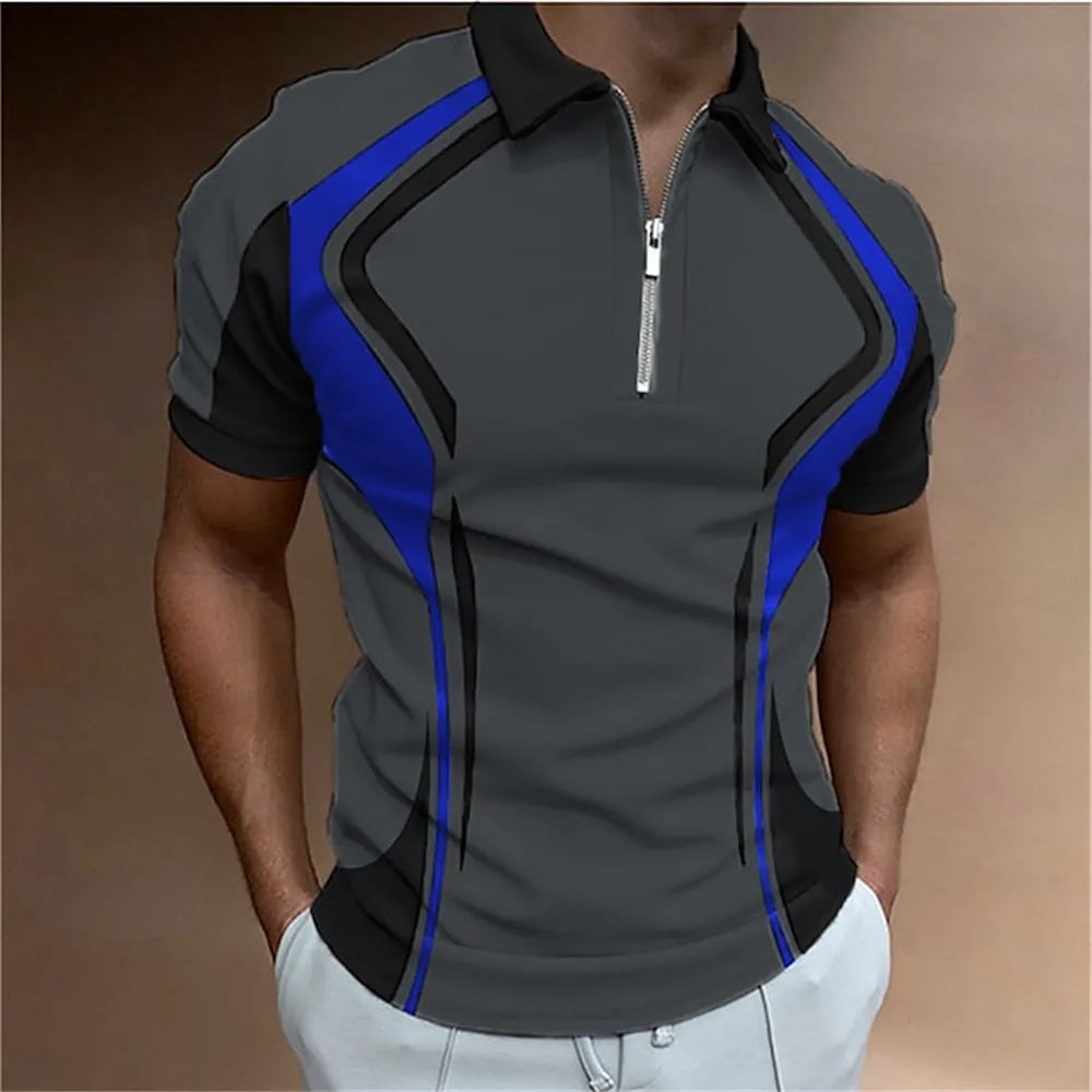 Men Stripes Polo Shirt