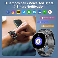 GPS Smart Watch Men GT4 Pro 360*360 HD Screen Heart rate Bluetooth Call NFC IP68Waterproof Blood Sugar Smartwatch