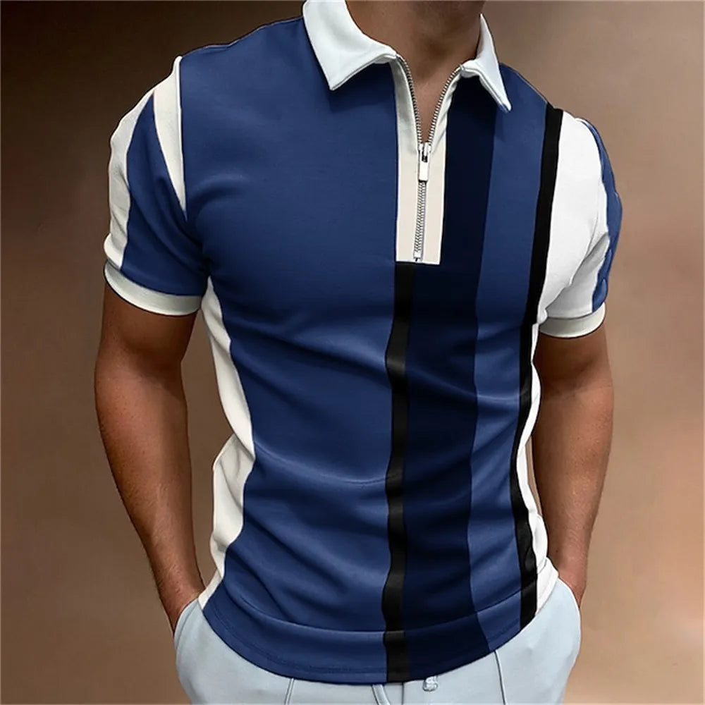 Men Stripes Polo Shirt