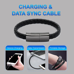 Nouveau Bracelet chargeur USB câble de chargement données cordon de chargement pour IPhone14 13 Max USB C câble pour téléphone Micro câble