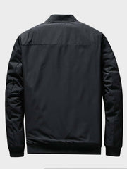 Men Zip Up Bomber Jacket