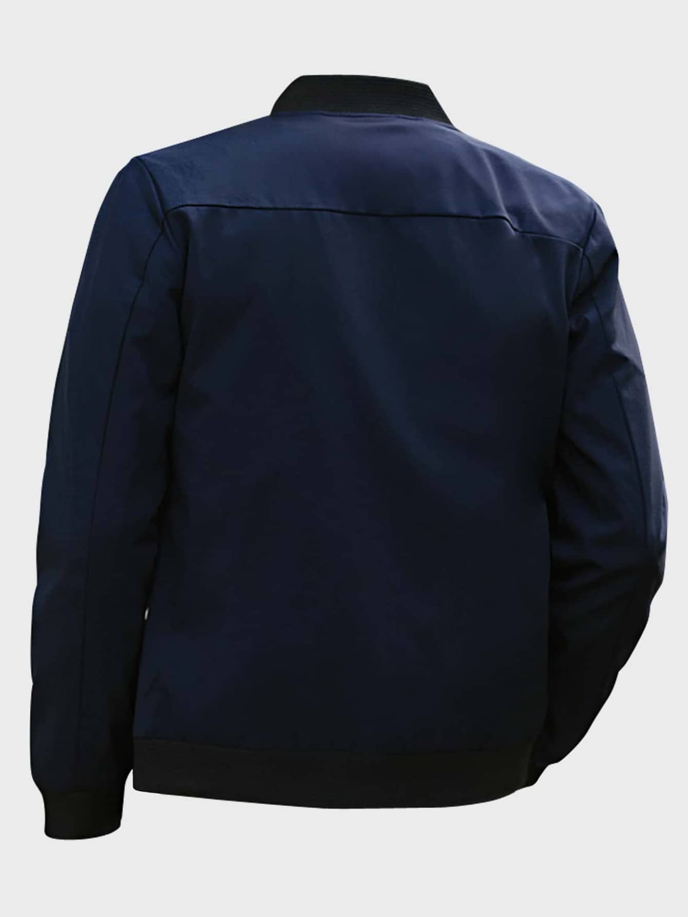 Men Zip Up Bomber Jacket