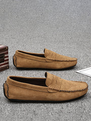 Men Stitch Detail Penny Loafers