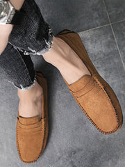 Mocassins Penny avec surpiqûres pour hommes