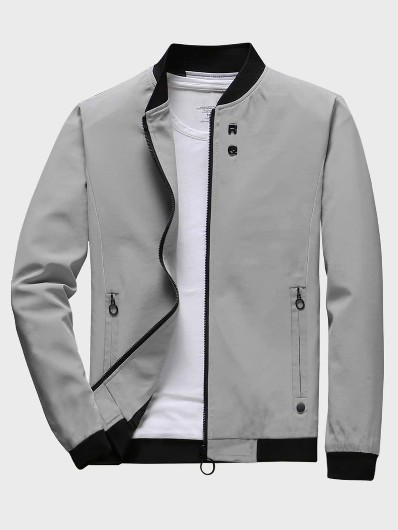 Blouson aviateur zippé pour hommes