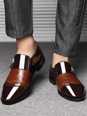 Men Zip Side Dress Loafers