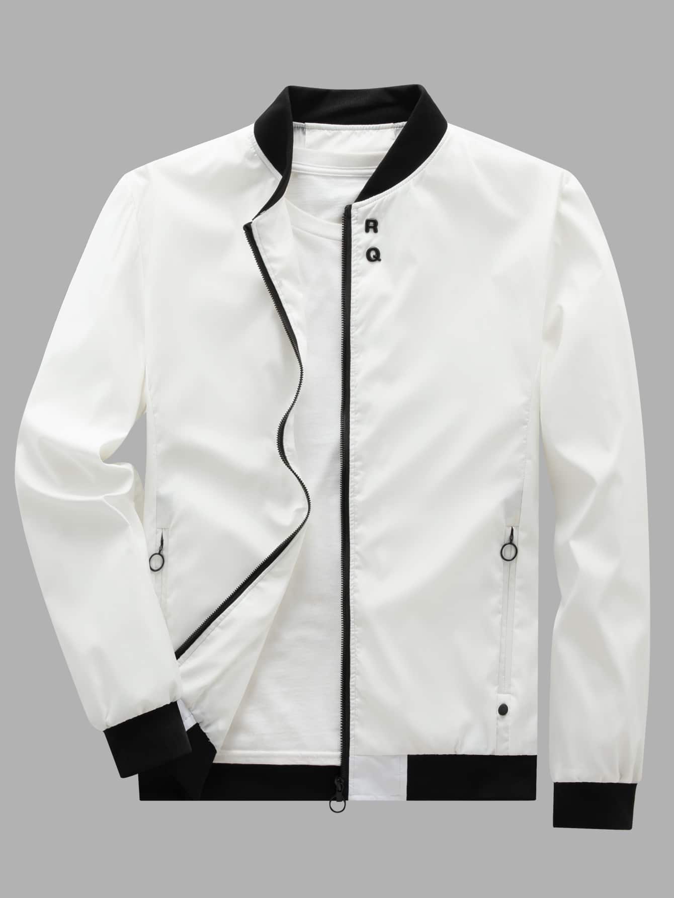 Blouson aviateur zippé pour hommes