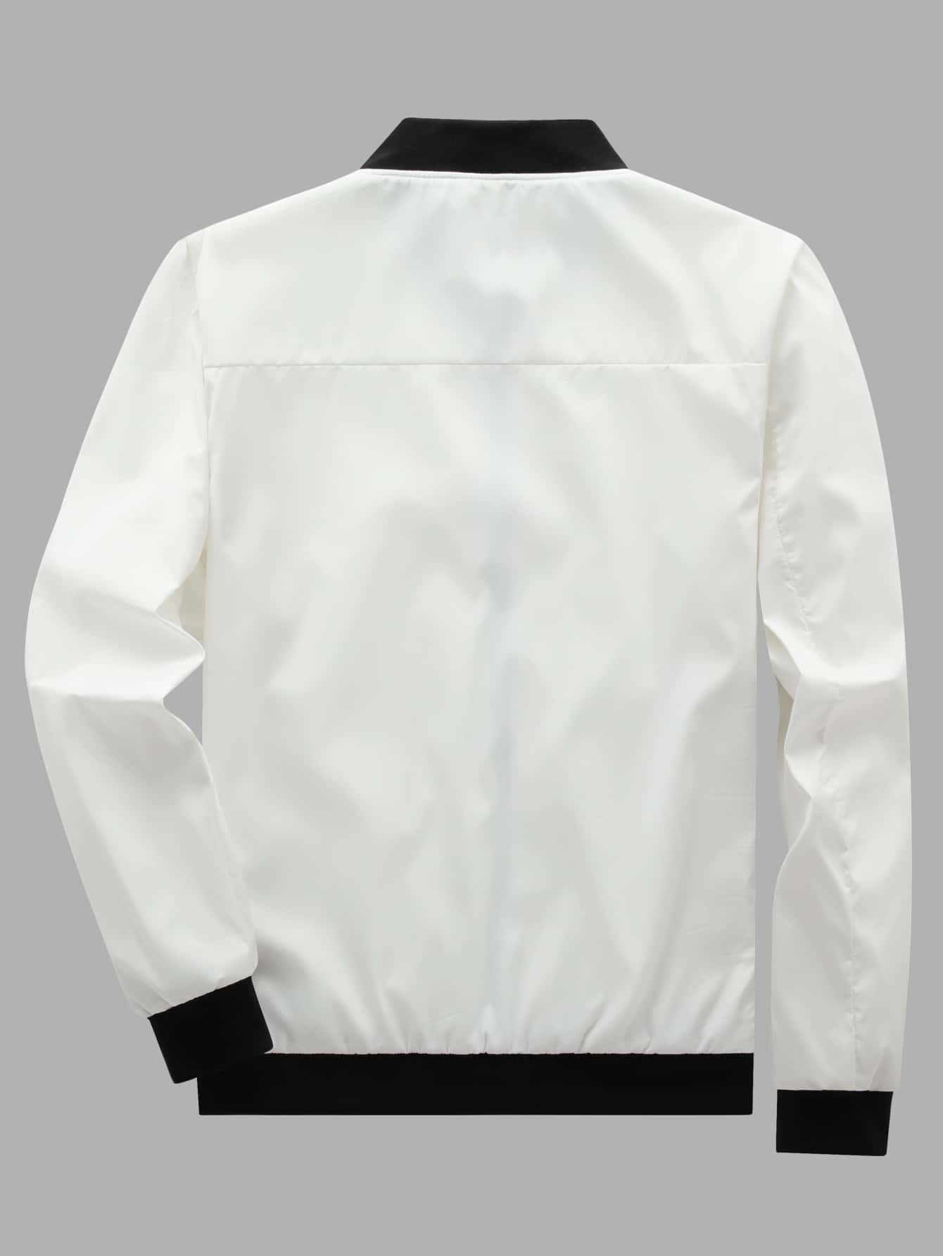 Blouson aviateur zippé pour hommes