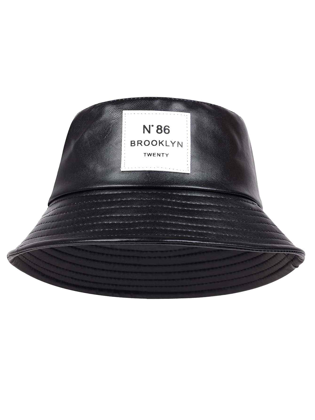 Men Letter Patch Decor Bucket Hat