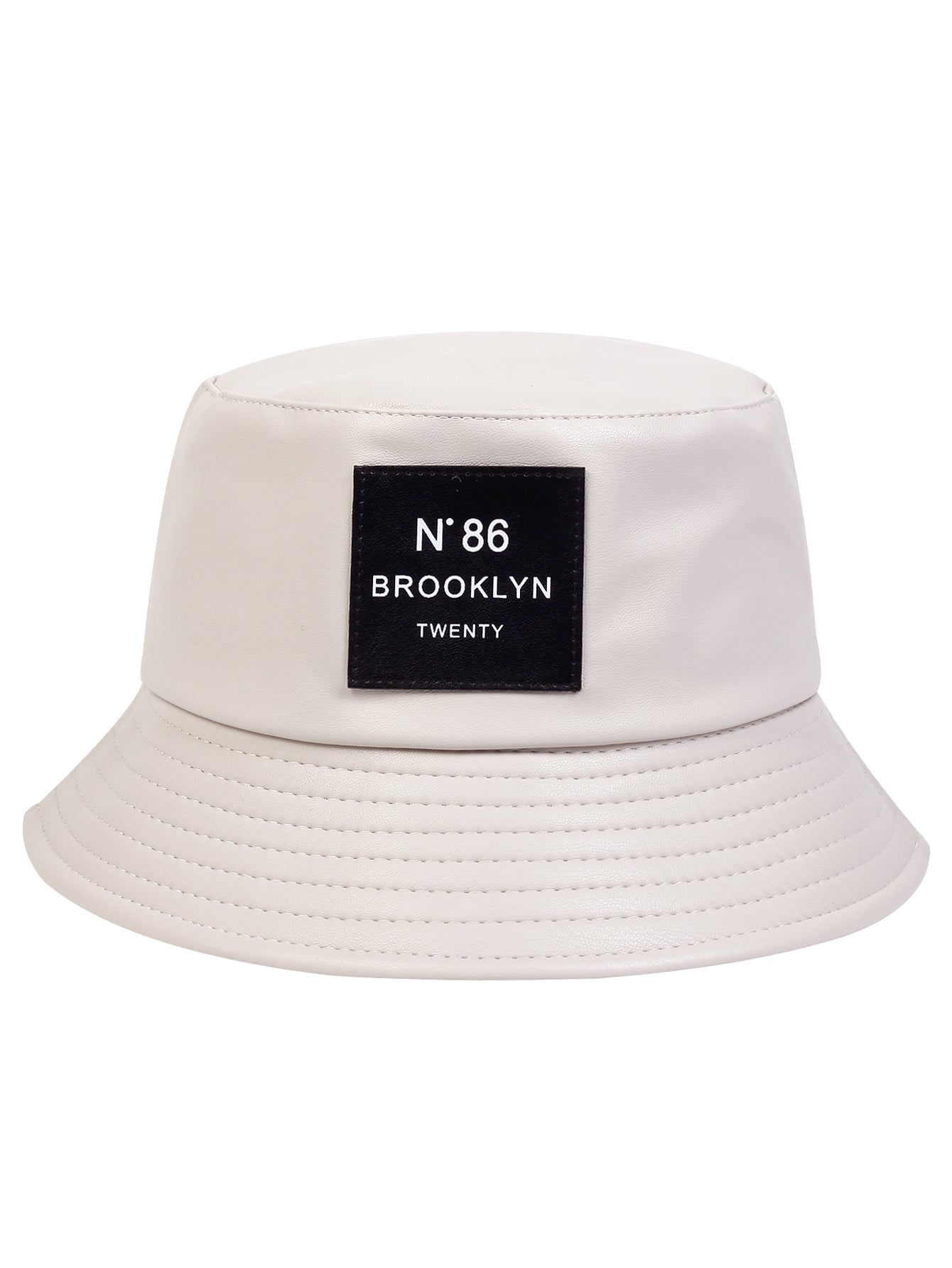 Men Letter Patch Decor Bucket Hat