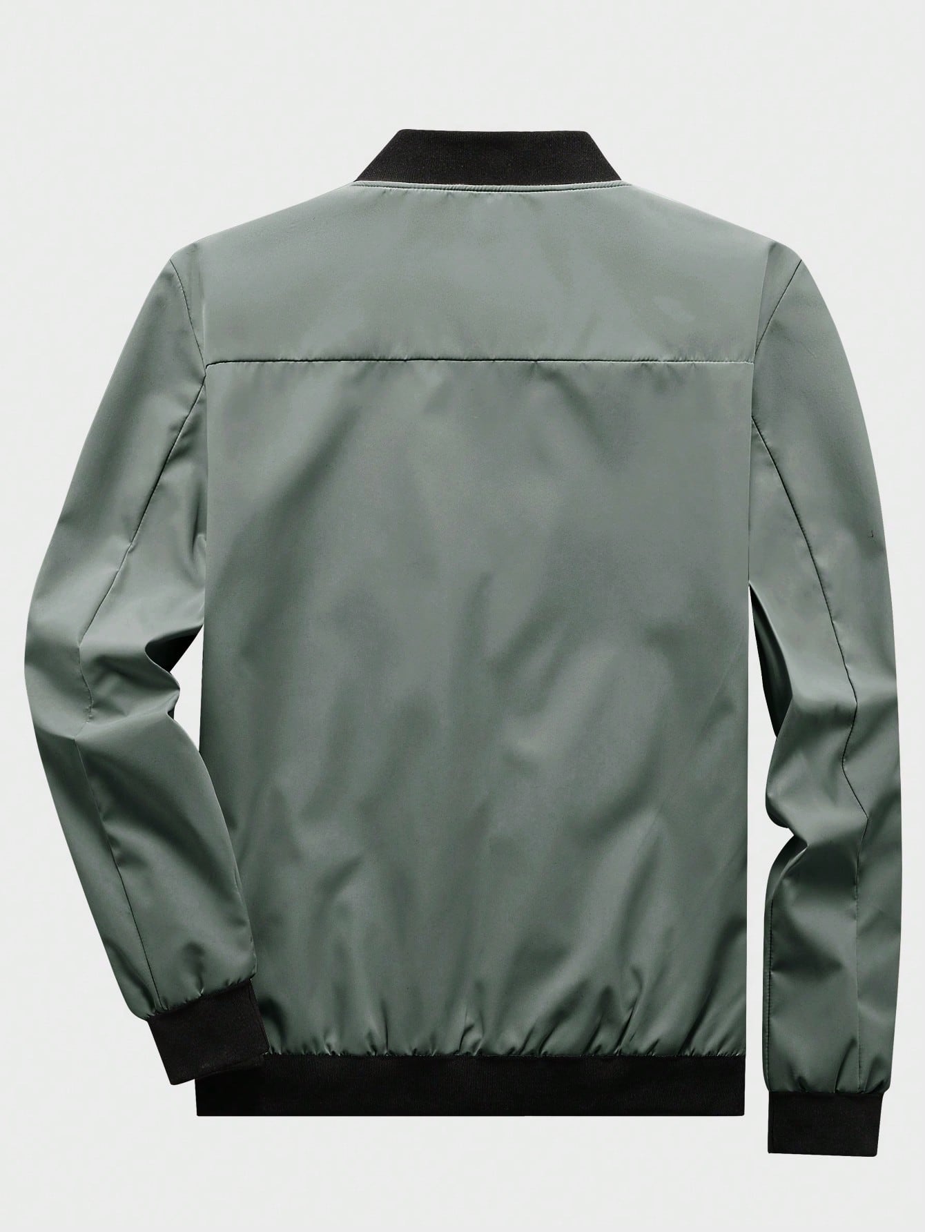 Men Zip Up Bomber Jacket