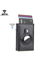 Men Women Rfid Card Holder Leather Airtag Wallet Money Bag