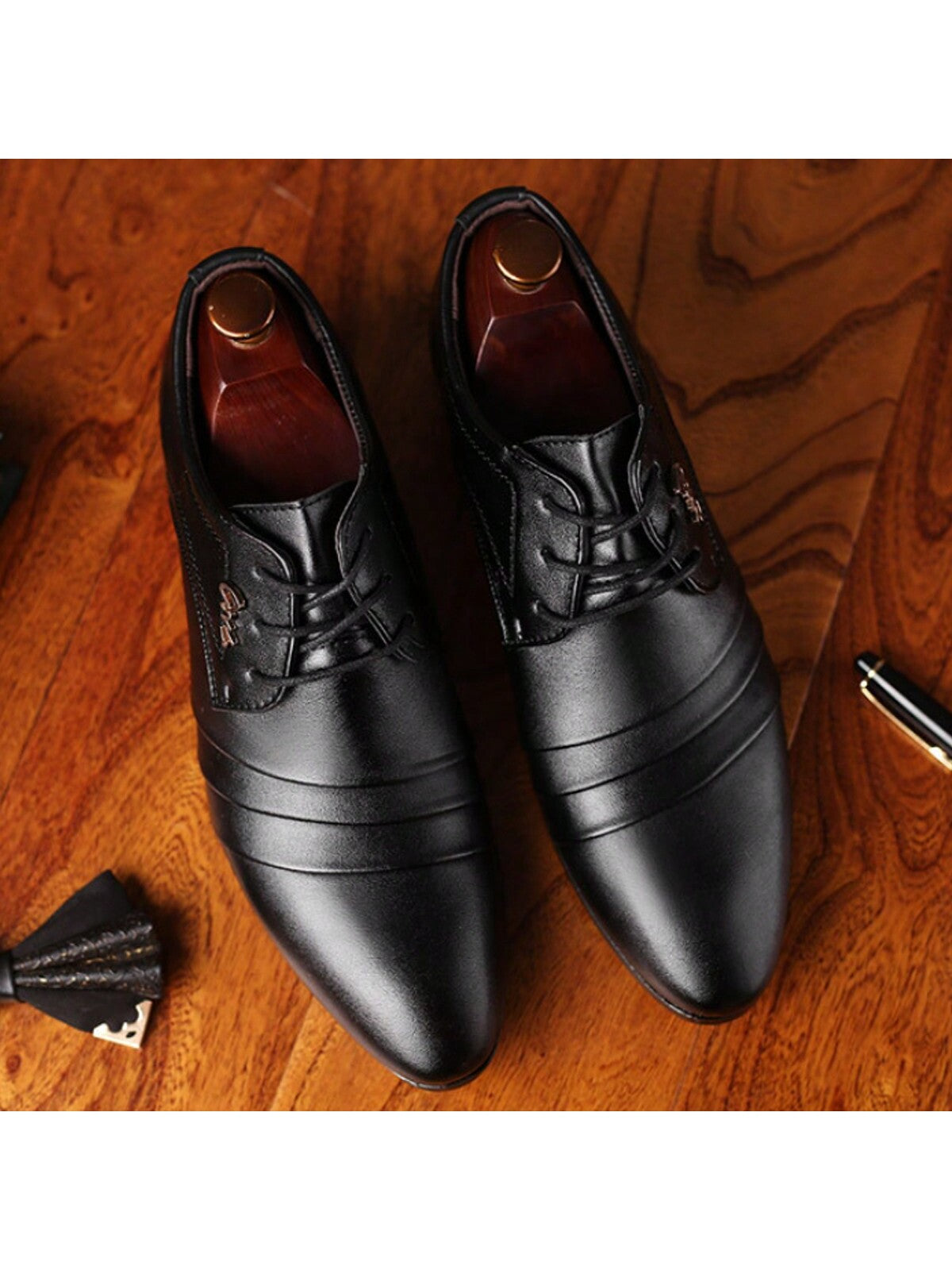 Men's Business British Style Pointed Toe Pu Leather Shoes