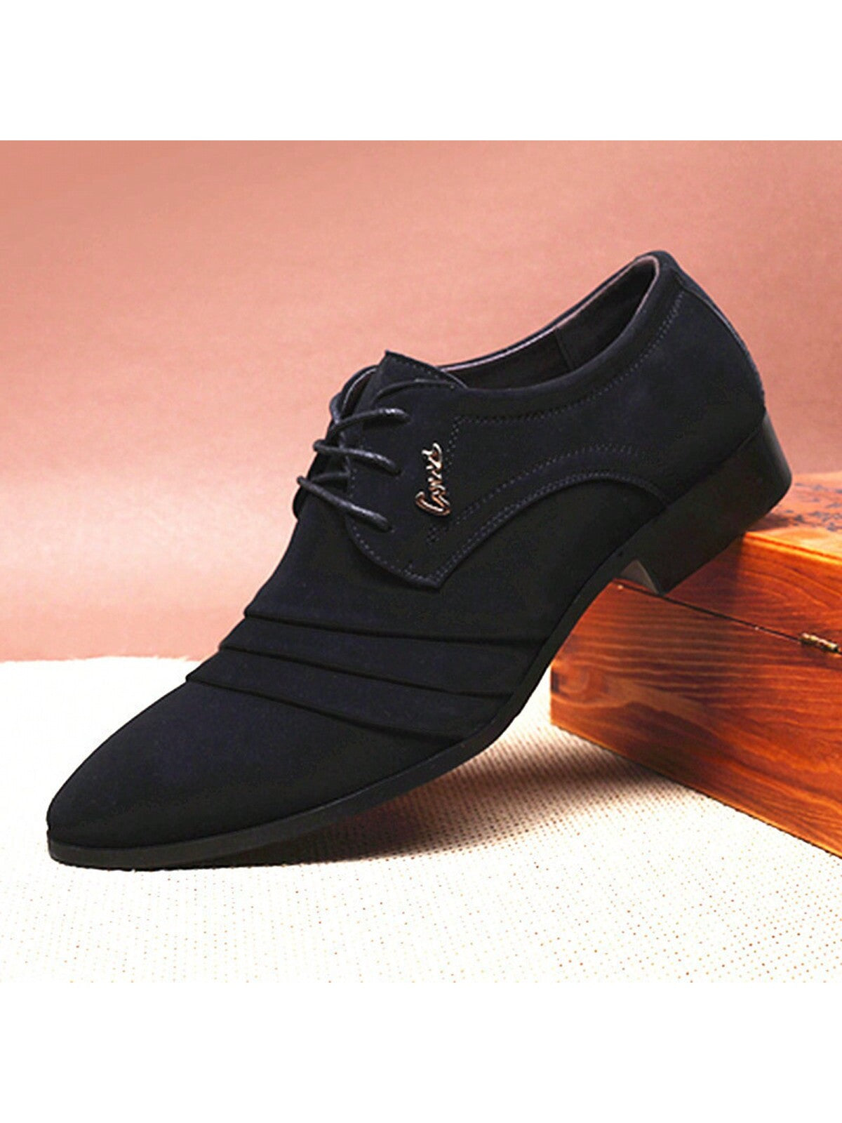 Men's Business British Style Pointed Toe Pu Leather Shoes