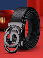 Men's Automatic Buckle Leather Belt